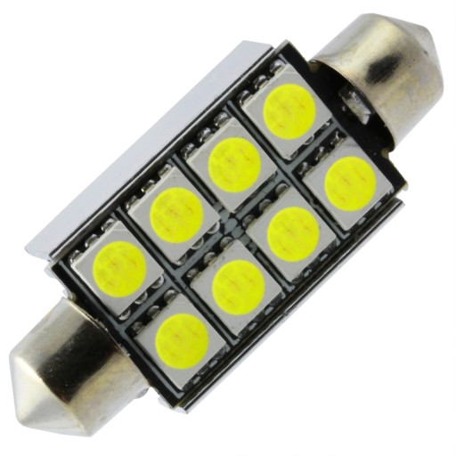 LED ŽIAROVKA 8 SMD 5050 C5W C10W CANBUS 41-42 MM