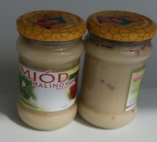 MALINOVÝ MED S MALINAMI CHUTNÝ PRE DETI.