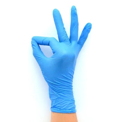 Modré XL nitrilové rukavice - 100 ks