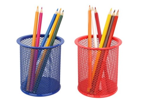 Držiak na pero, pohár, okrúhly, modrý box na náradie pre deti B802