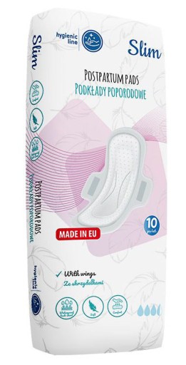Akuku Popôrodné tenké vložky 10 ks.