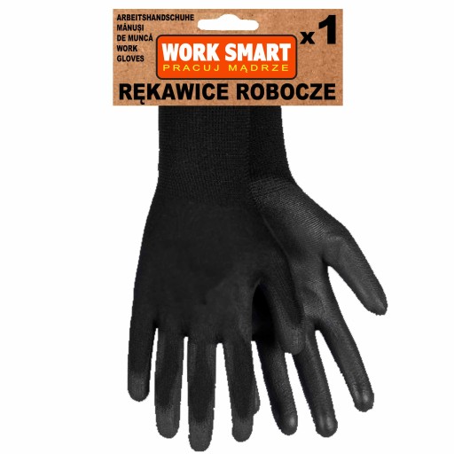 OCHRANNÉ RUKAVICE PU POVRCHNUTÉ X-PUNO BLACK - 10 ručných dielenských rukavíc
