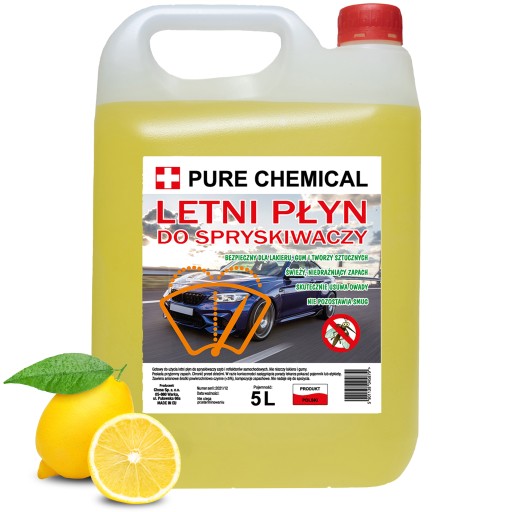 SUMMER FLUID WASHER FLUID 5L citrónová vôňa