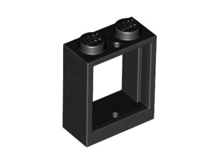 LEGO 60592 RÁM NA OKNO 1x2x2 čierna NOVINKA (1g)
