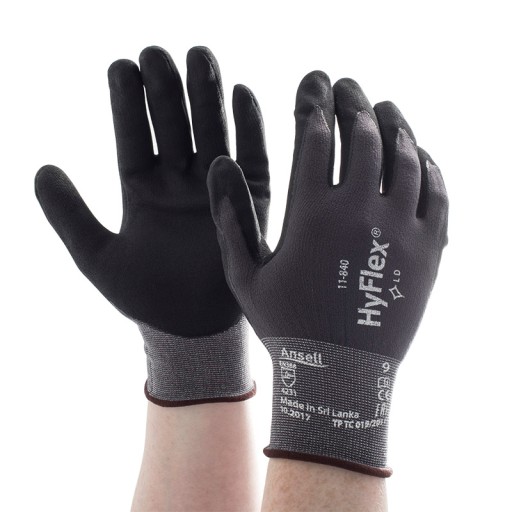 Bezšvové pracovné rukavice Precízne rukavice ANSELL HyFlex 11-840 veľkosť 8-M