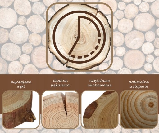DREVENÝ PLÁZEK ELIPTICKÝ SMREKVIDOVÝ ŠIKMÝ 25-30 CM DEKORATÍVNY PODANÍK BEZ KÔRY