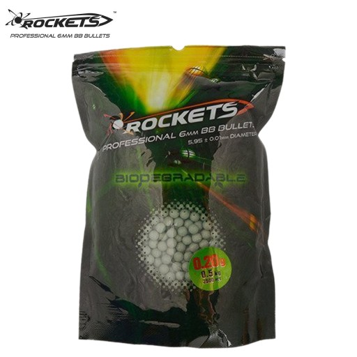 ASG ROCKETS PROFESSIONAL BIO GUĽA 0,20G 0,5KG ZELENÁ