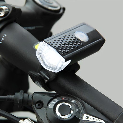 VÝKONNÁ LED PREDNÁ BICYKLE LAMPA 3 REŽIMY 300 LM USB 800mAh VODOtesné