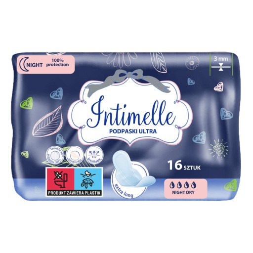Intimelle Ultra Night hygienické vložky 16 ks.
