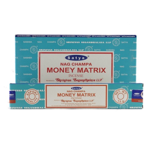 Vonné tyčinky SATYA NAG CHAMPA MONEY MATRIX