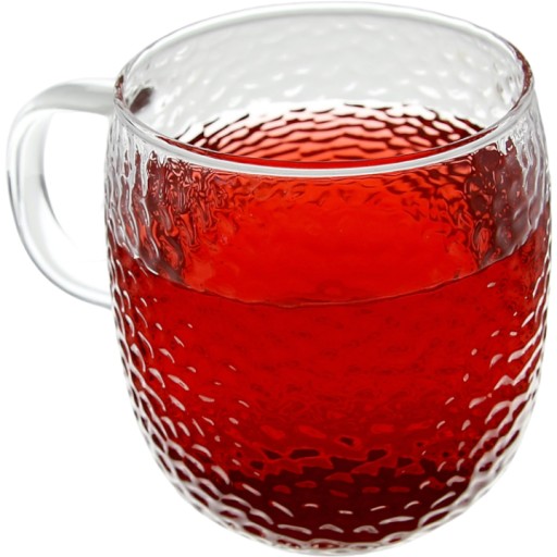 SKLENENÝ, priehľadný hrnček NA KÁVU A ČAJ 333 ml 8,9cm