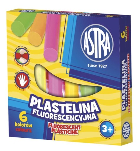 Plastelína ASTRA 6 farieb FLUO