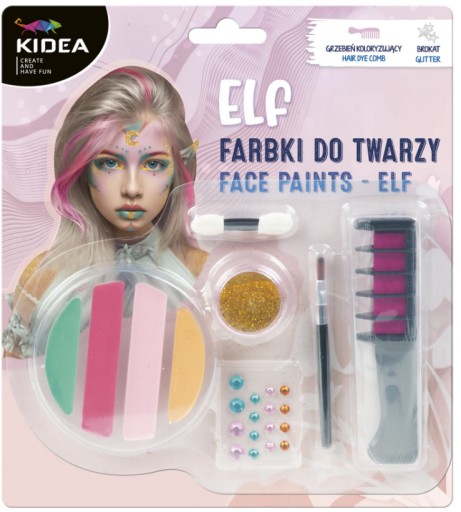 FARBY NA TVÁR UMÝVAJÚCE NÁLEPKY NA VLASY SADA ELF DISPOSSIEM