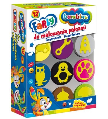 12x BAMBINO maľovanie prstami + šablóny