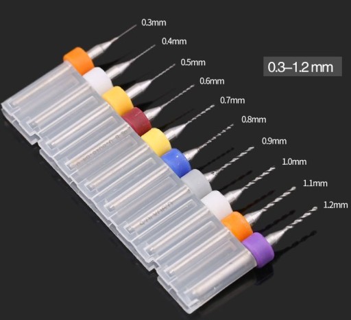 10ks x MINI MALÉ VRTAČKY 0,30-1,20 mm KARBIDOVÉ DPS ŠIROKÉ MODELOVANIE