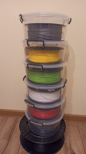 PLASTOVÁ NÁDOBA NA FILAMENT 3400ml okrúhla