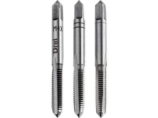 ZÁVITNÍKY METRICKÉ 3 ks M4 x 0,7 mm