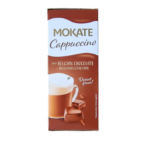 MOKATE CAPPUCINO BELGICKÁ ČOKOLÁDA 160g DÁTUM: 2025/06/02