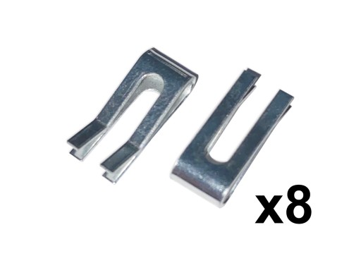 Klip klip, blatník kefy pre šatník x8