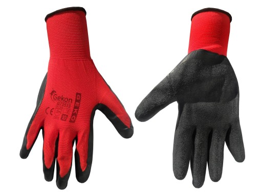 Ochranné rukavice veľkosť 10 latexové červené