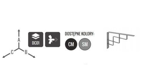 DRŽÁK UHOLNÝ DEKORATÍVNY CIKCAK 250x250 STRIEBORNÝ