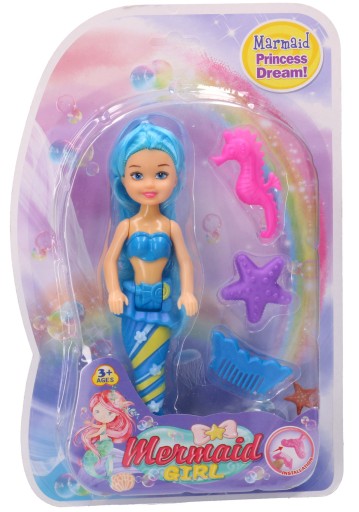 BÁBIKA MORSKEJ VÍLY S DOPLNKAMI mini bábika 18cm