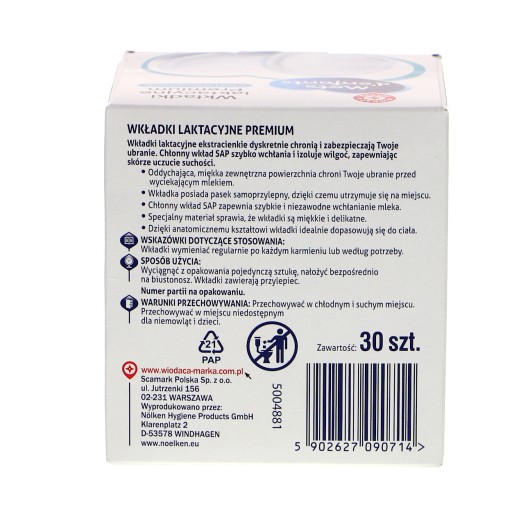 WM Premium extra tenké podložky na dojčenie, 30 ks