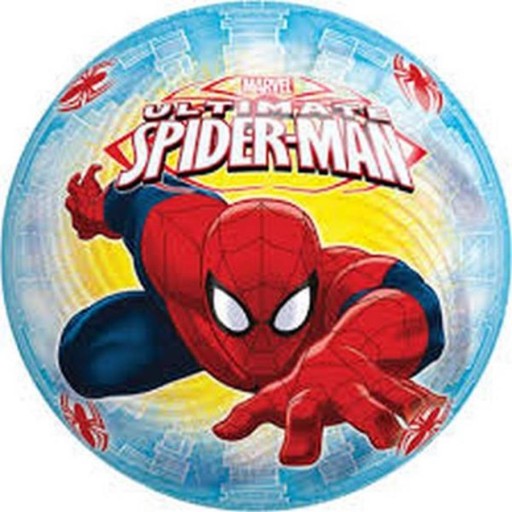 SPIDERMAN GUMOVÁ LOPTA farebná 23cm SIMBA stredná LOPTIČKA pre deti