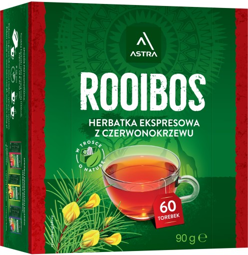 Instantný čaj Astra Red Rooibos 60 vrecúšok