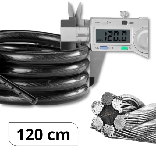 BIKE LOCK BIKE LOCK KÁBLE 120CM
