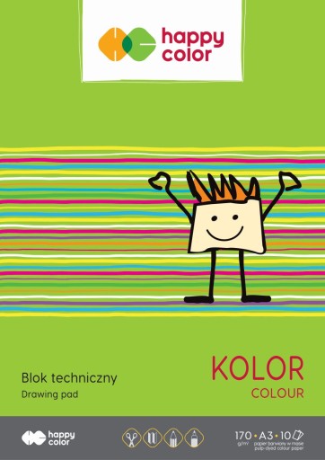 Happy Color farebný technický blok A3 170g 10k