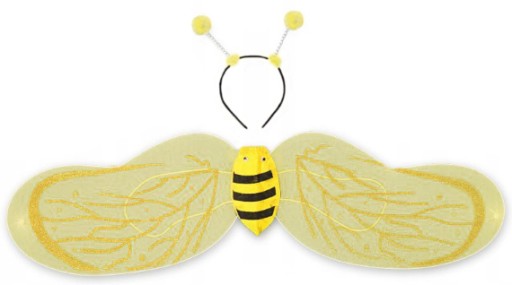 OUTFIT BEE VČELA ŠATY WINGS 2 KUSY.