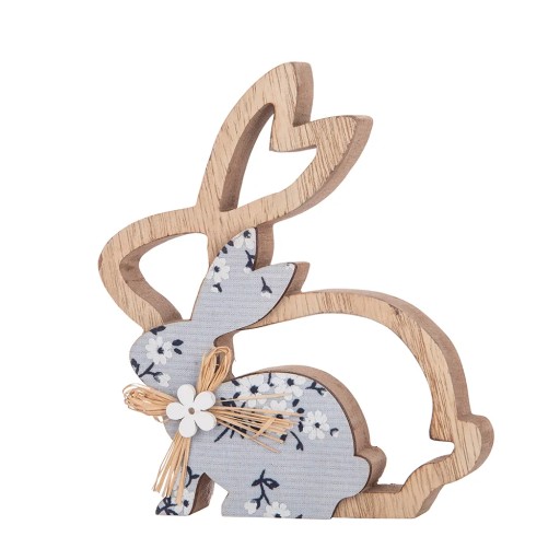 Veľkonočný zajačik Altom Design drevená dekorácia figúrka 14 cm ako darček