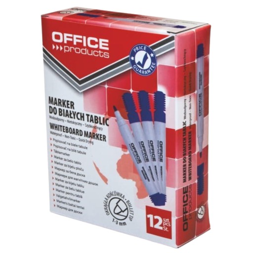 Popisovač na biele tabule stierateľný za sucha, modrý, 1-3 mm