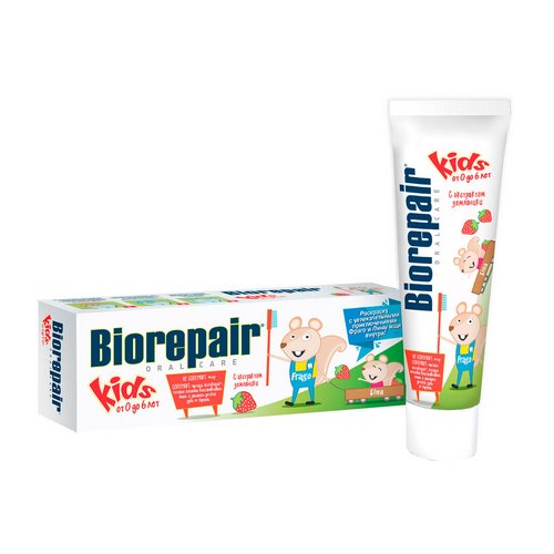 BioRepair zubná pasta pre deti 0-6 ROKOV 50 ml Jahodová príchuť