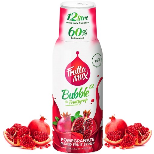 FRUTTAMAX Sirup z granátového jablka 500 ml na 12 litrov
