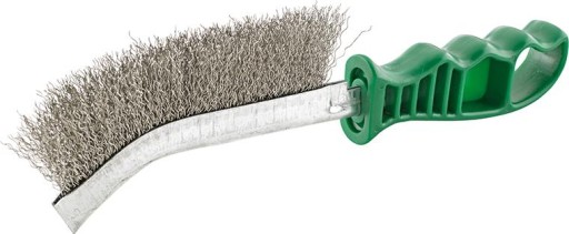 FORMÁT 70120020 Ručná drôtená kefa nerezová oceľ INOX vlnitý drôt 140mm