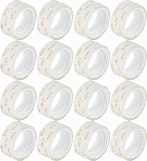 Kancelárske lepiace pásky, priehľadné, 18mm, 10yd x16