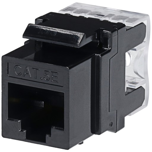 Keystone Modul RJ-45 LAN zásuvka CAT.5E čierna