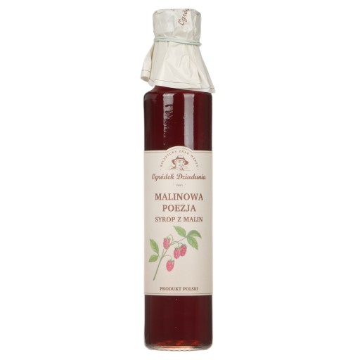 Malinový sirup Malinový Poezja 315 g Ogródek Dziadu