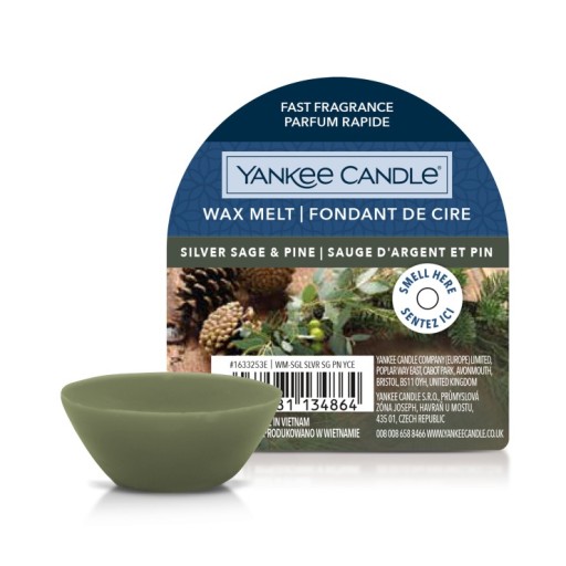 Vosk zo striebornej šalvie a borovice Yankee Candle