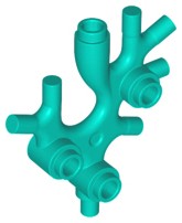 LEGO PLANT 49577 LIST MORSKEJ RIASY tyrkysová (4g) 2 ks.