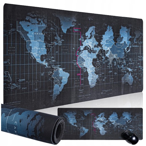 MOUSE PAD herná myš klávesnica na stôl mapa sveta 80x30