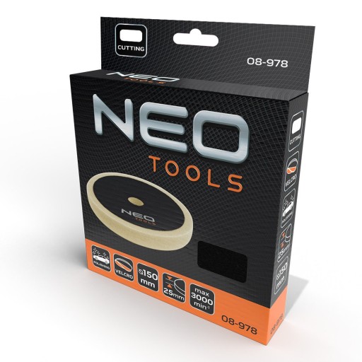 NEO TOOLS LEŠTIACA PODLOŽKA 150 X 150 MM X 25 MM BRÚSNA HUBKA 08-978