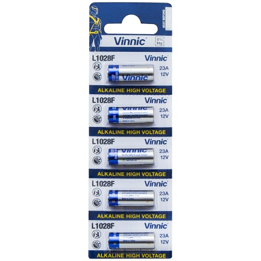 5x BATÉRIA DO BRÁNY DIAĽKOVÉ VINNIC 23A 12V L1028F MN21