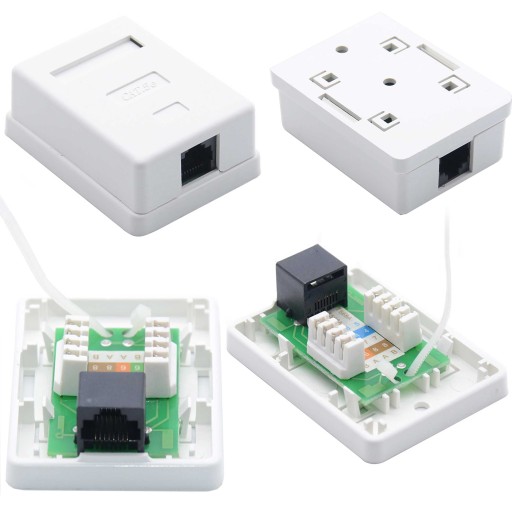 SIEŤOVÁ ZÁSUVKA RJ45 RJ-45 8P8C CAT5E INTERNET