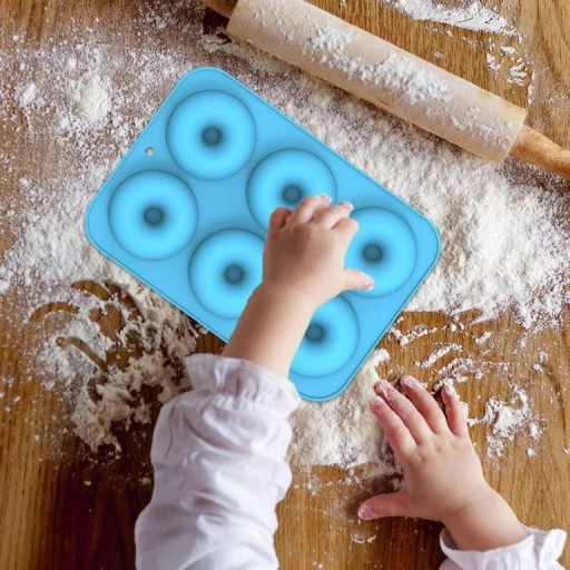 SILIKÓNOVÁ MOLKA NA DONUTY, PNEUMATIKY, FORMULÁR NA DONUTY, DONUTY, MUBBLE 6