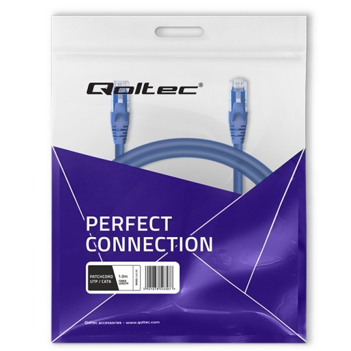 Sieťový kábel LAN INTERNET Patchcord UTP CAT6 2xRJ-45 1m Speed Gold