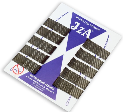 Iza vlnité špendlíky, hnedé, 2 guličky, 5 cm, 100 ks
