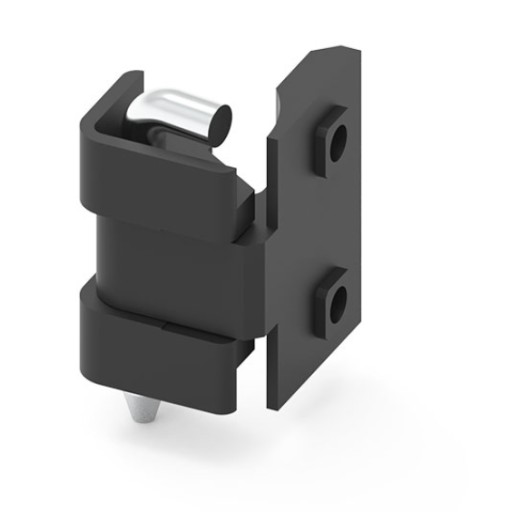 Čierny rohový pánt 1,5-2mm zo zamacu